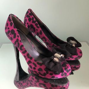 Pink Cheetah High Heels